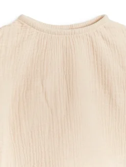 Blus I Bomullsmuslin