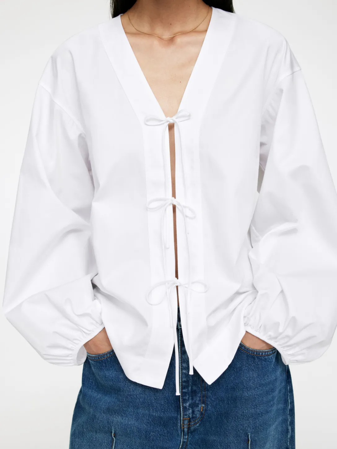 Blus Med Puffärm
