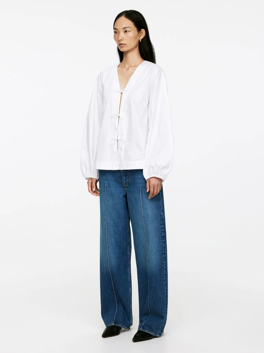 Blus Med Puffärm