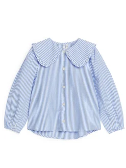 Blus Med Volangkrage
