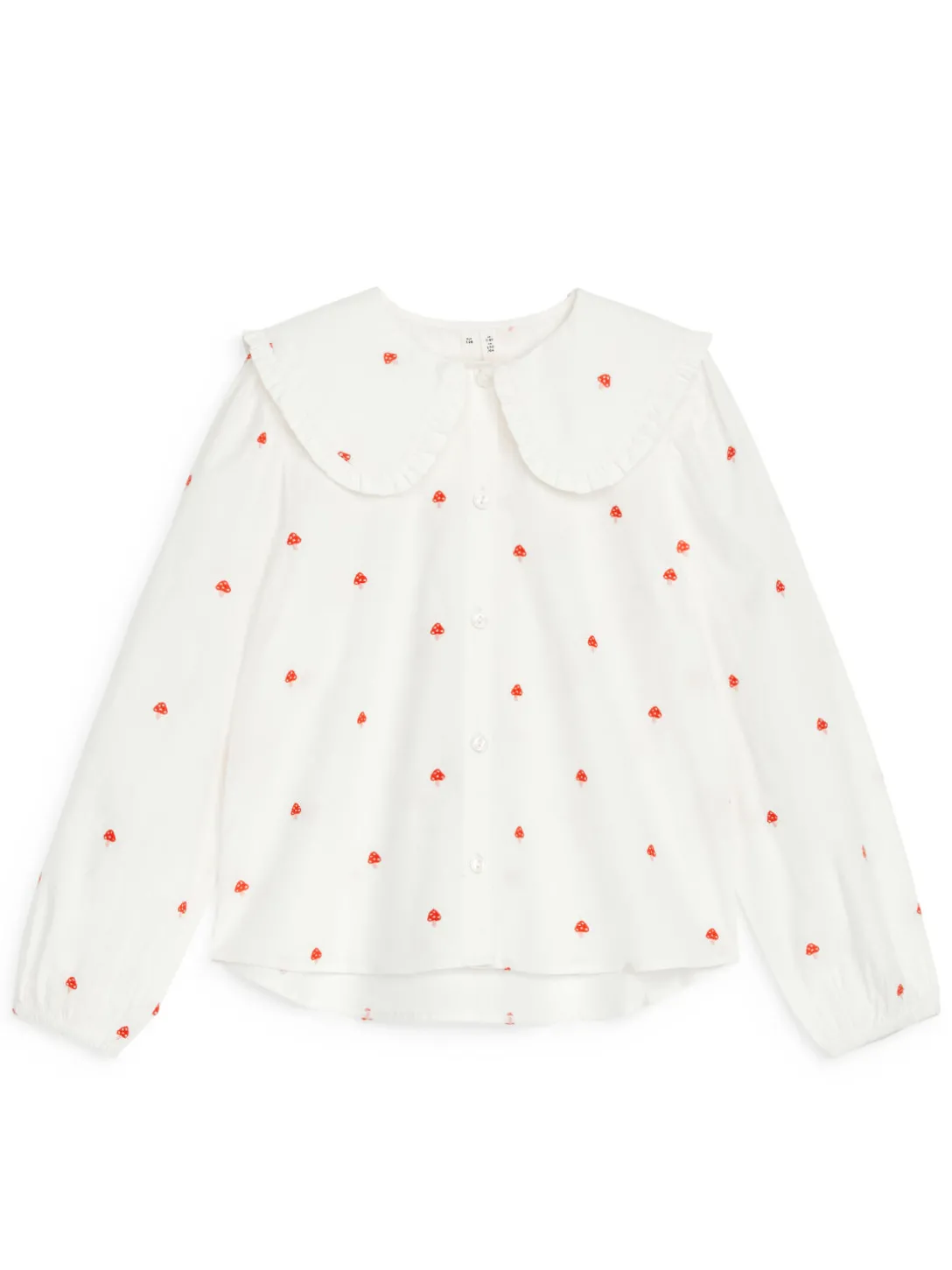 Blus Med Volangkrage