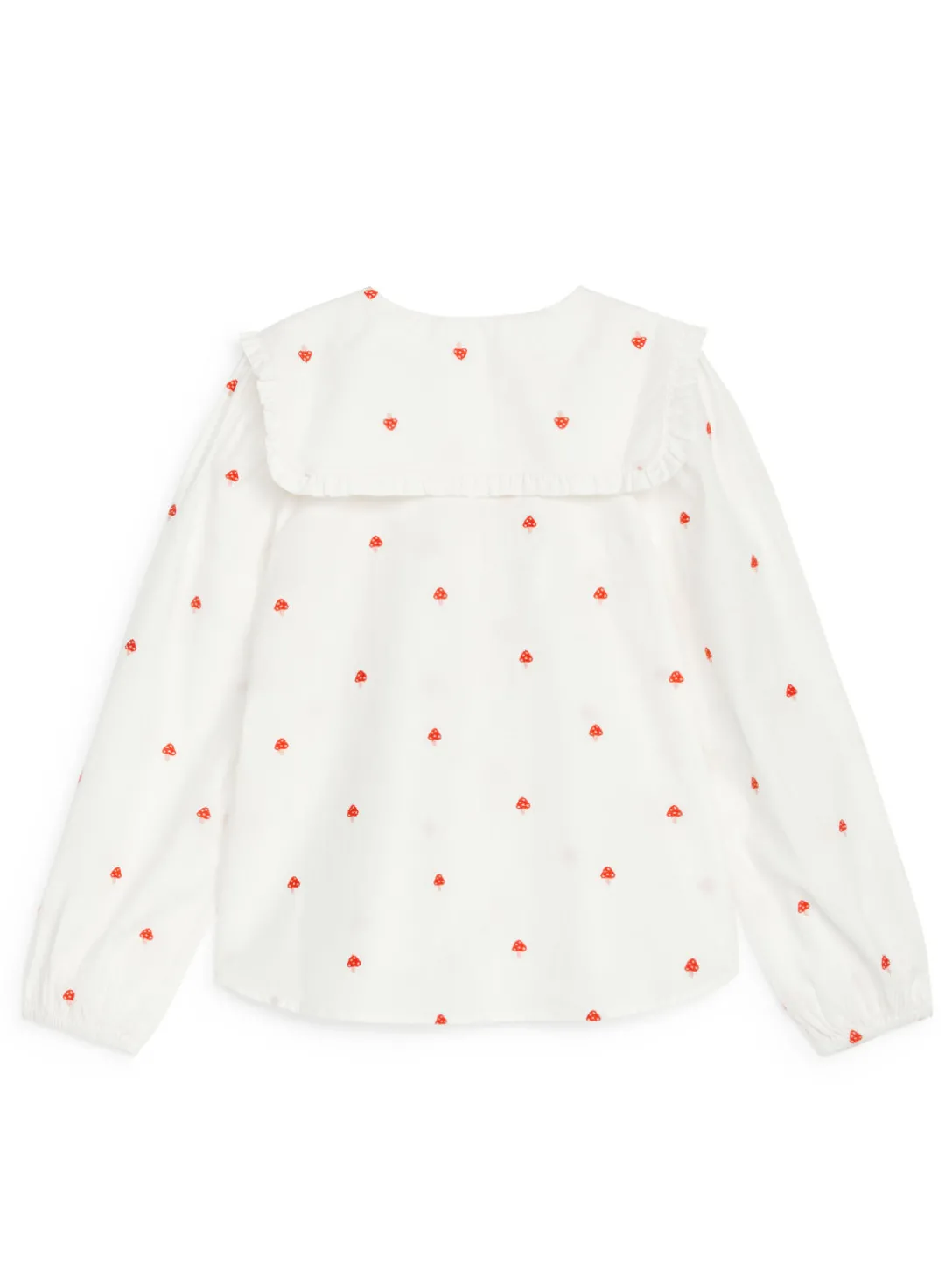 Blus Med Volangkrage