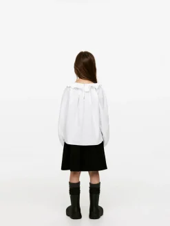 Blus Med Volangkrage