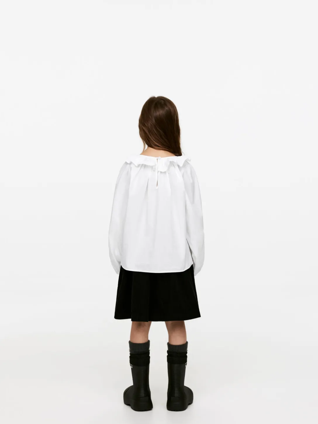 Blus Med Volangkrage