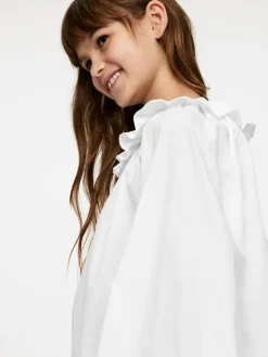 Blus Med Volangkrage