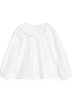 Blus Med Volangkrage