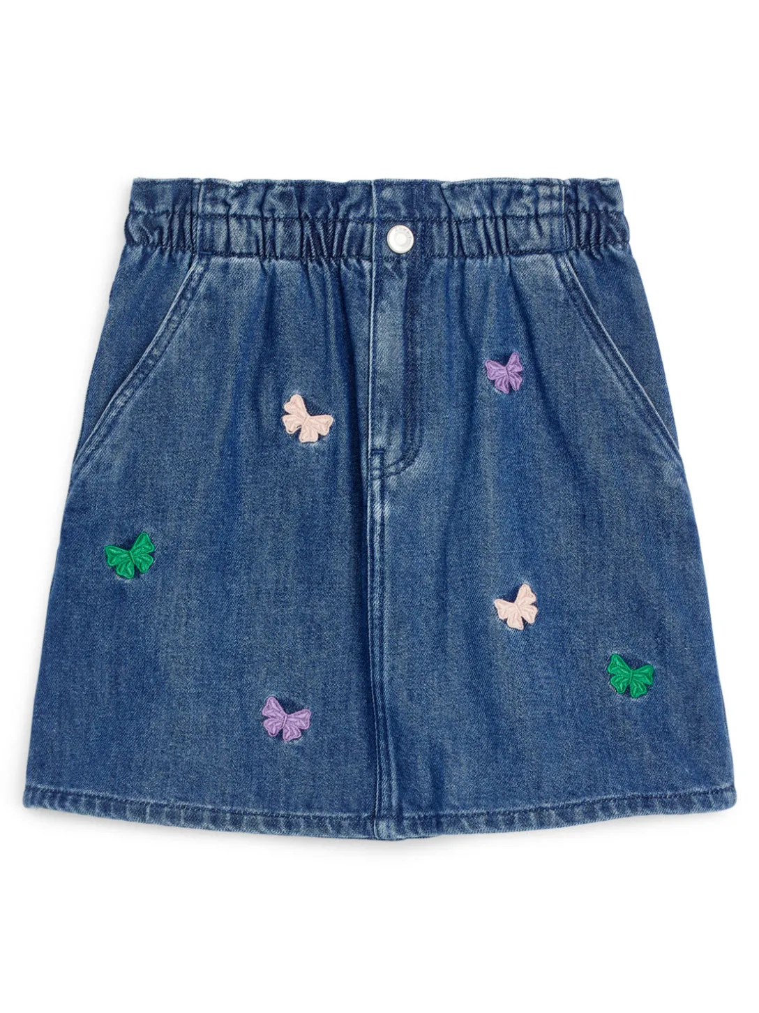 Broderad Denimkjol