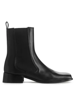 Chelseaboots Med Fyrkantig Tå