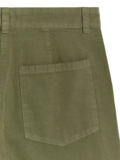 Croppade Chinos I Bomull Och Linne