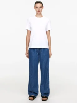 Denimbyxa Med Dragsko