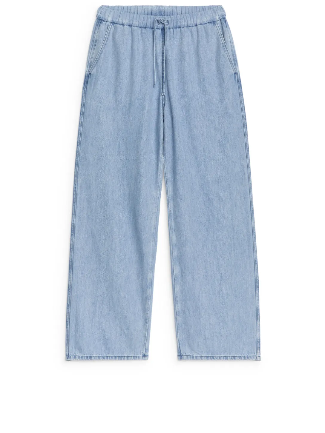 Denimbyxa Med Dragsko