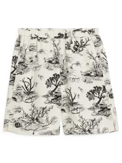 Dra På-shorts Med Mönster