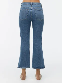 FERN CROPPED Utsvängda Stretchjeans