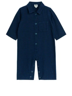 Ginghamrutig Jumpsuit I Flanell