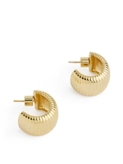 Guldpläterade Hoops