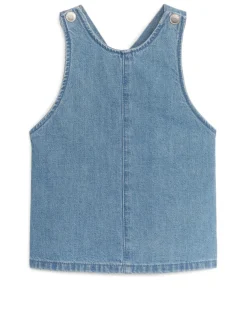 Hängselklänning I Denim