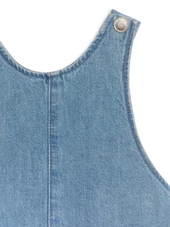 Hängselklänning I Denim