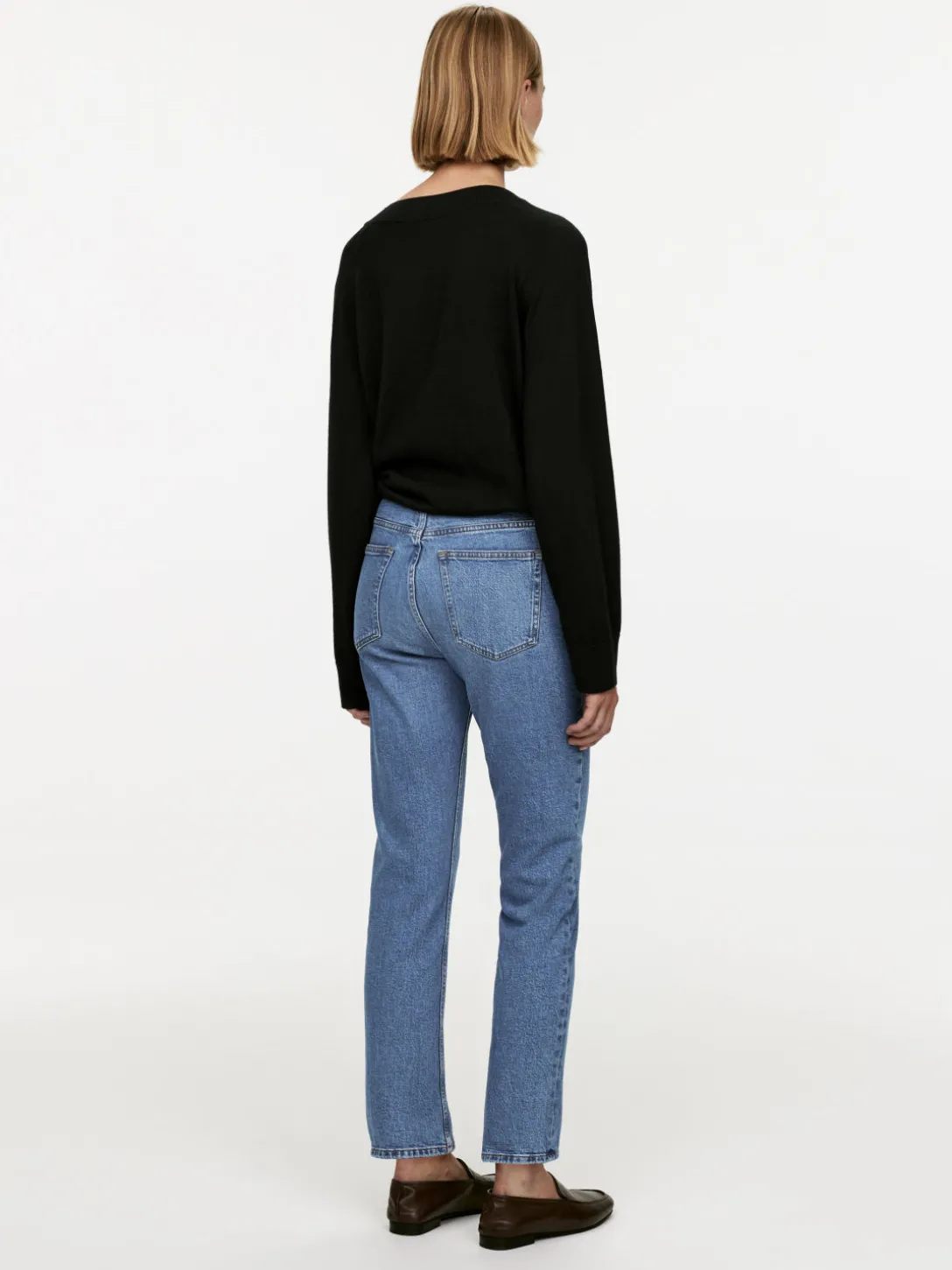 JADE CROPPED Smala Stretchjeans