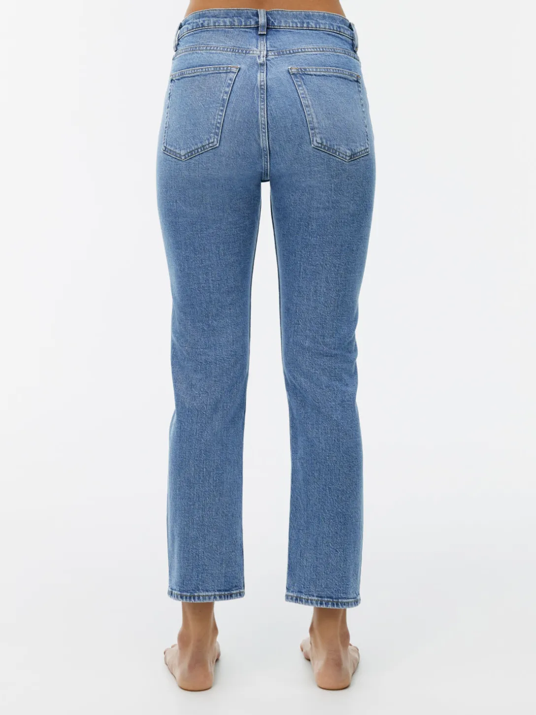 JADE CROPPED Smala Stretchjeans
