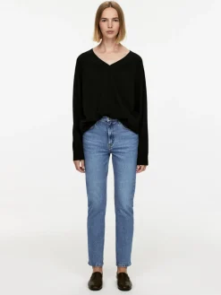 JADE CROPPED Smala Stretchjeans