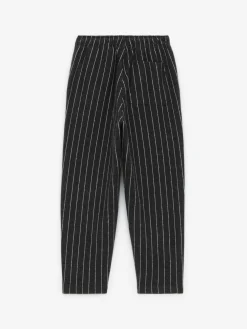Kritstrecksrandiga Sweatpants I Bomull