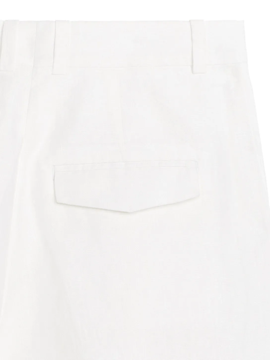 Linneshorts Med Hög Midja