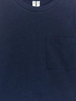Långärmad T-shirt I Linneblandning