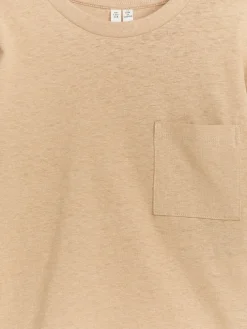 Långärmad T-shirt I Linneblandning