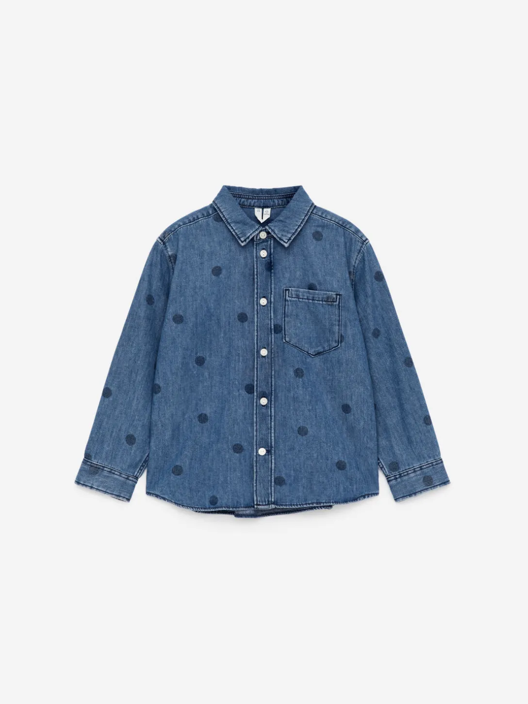 Mönstrad Skjorta I Denim