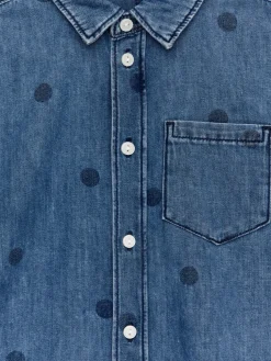 Mönstrad Skjorta I Denim