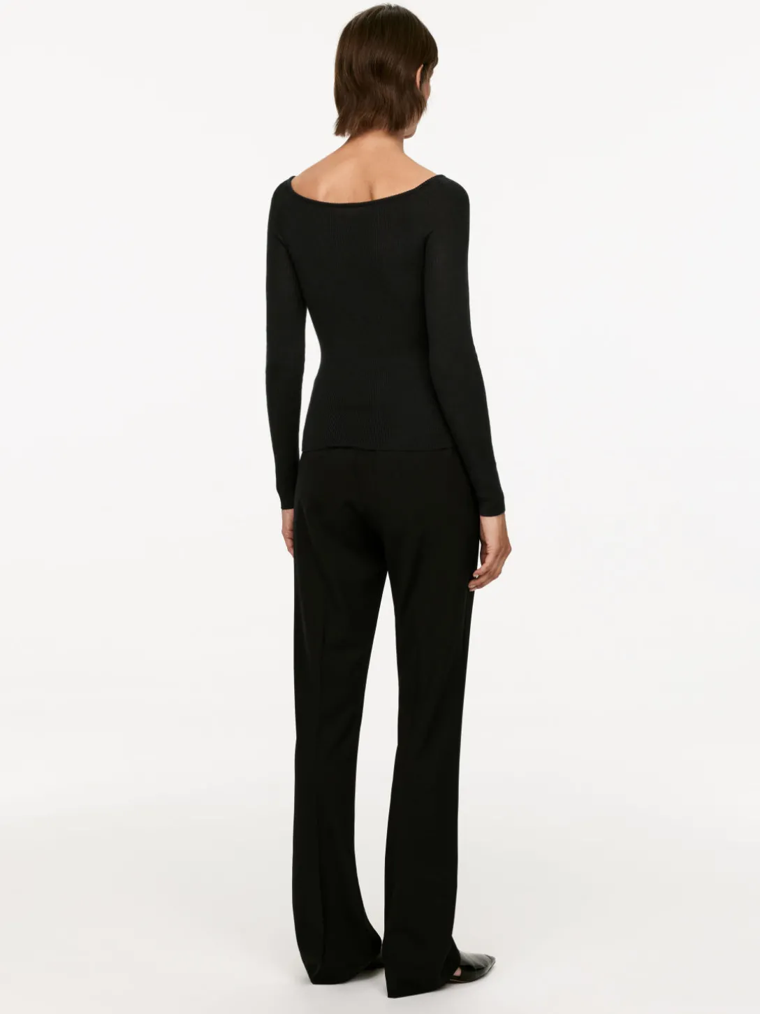Off-shoulder-topp I Ullblandning