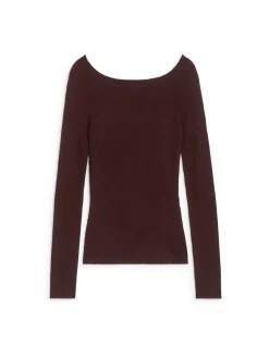 Off-shoulder-topp I Ullblandning