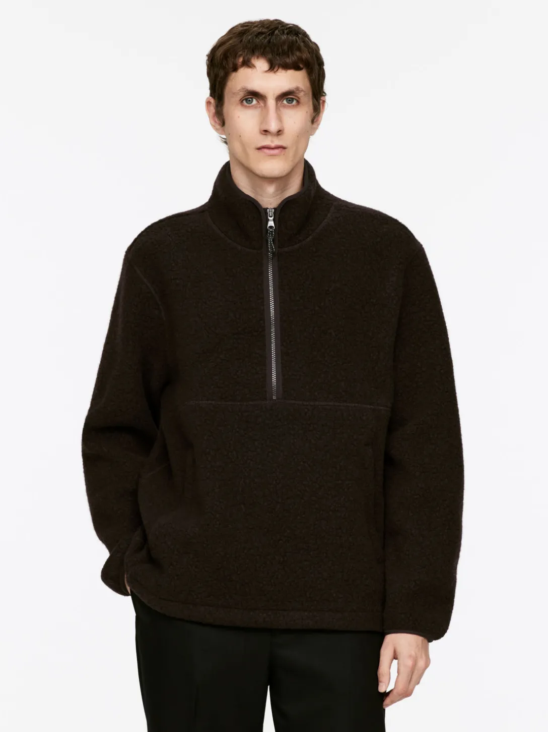 Pile Sweatshirt I Ullblandning