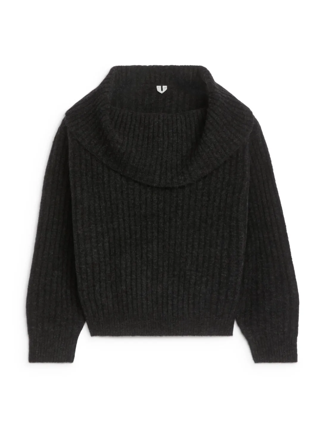 Ribbad Off Shoulder-tröja