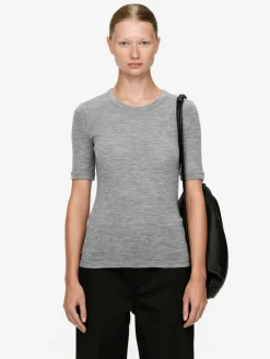 Ribbad T-shirt I Ull
