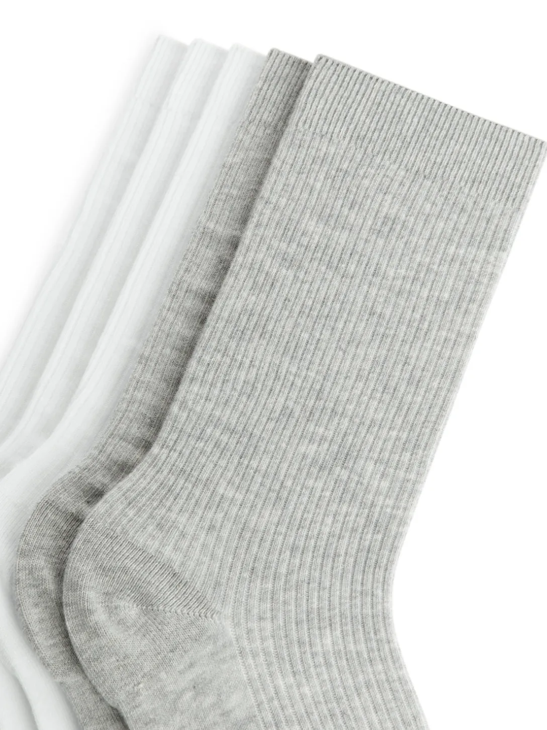 Ribbade Bomullsstrumpor, 5-pack
