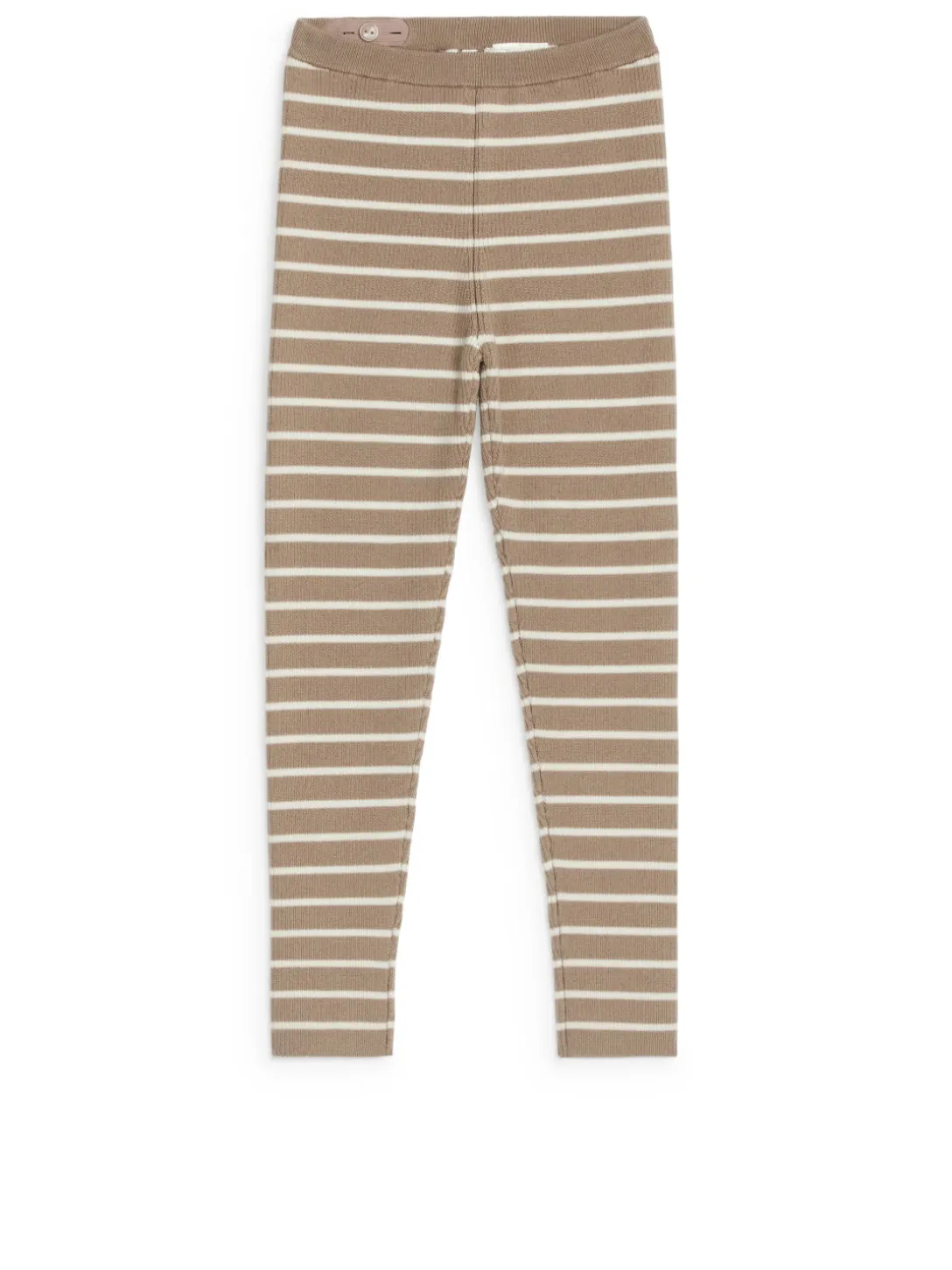 Ribbade Leggings I Ullblandning