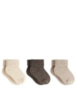 Ribbade Strumpor, 3-pack