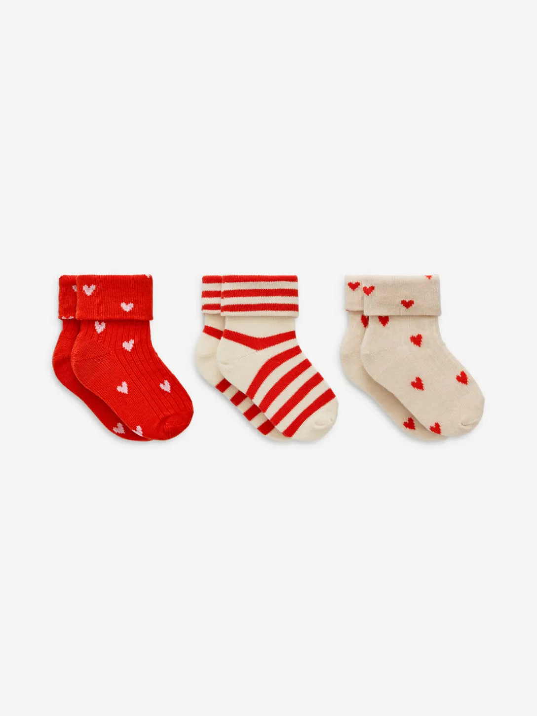 Ribbade Strumpor, 3-pack