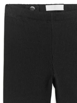 Ribbade Trikåleggings