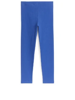 Ribbade Trikåleggings