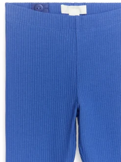 Ribbade Trikåleggings