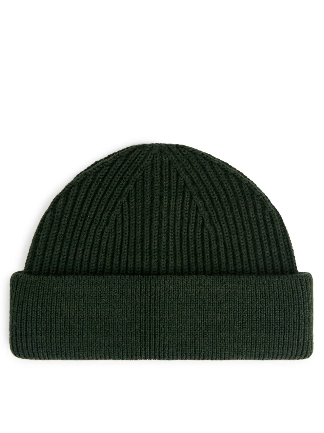 Ribbstickad Beanie I Ullmix