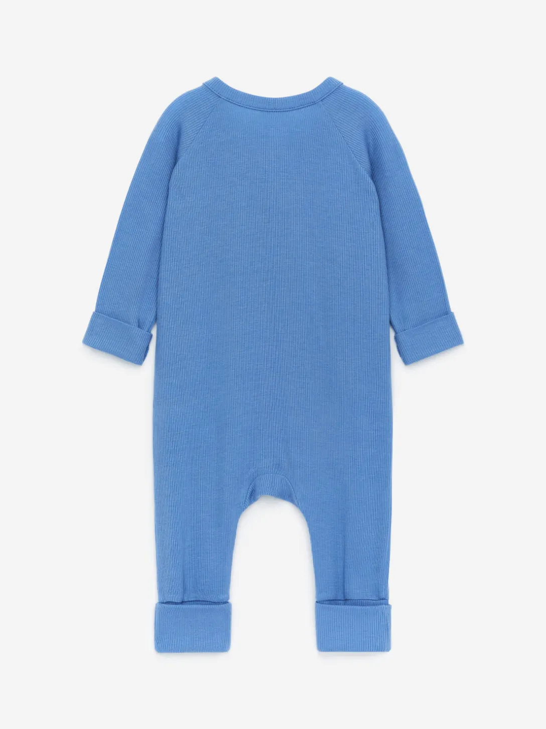 Ribbstickad Pyjamas För Nyfödd