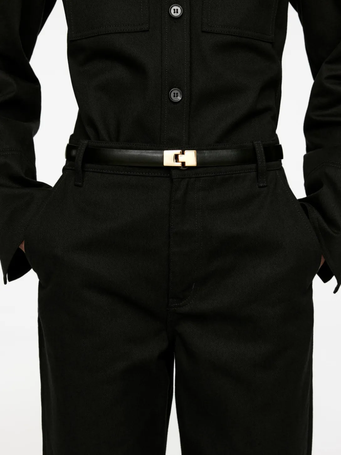 Skräddad Denimbyxa