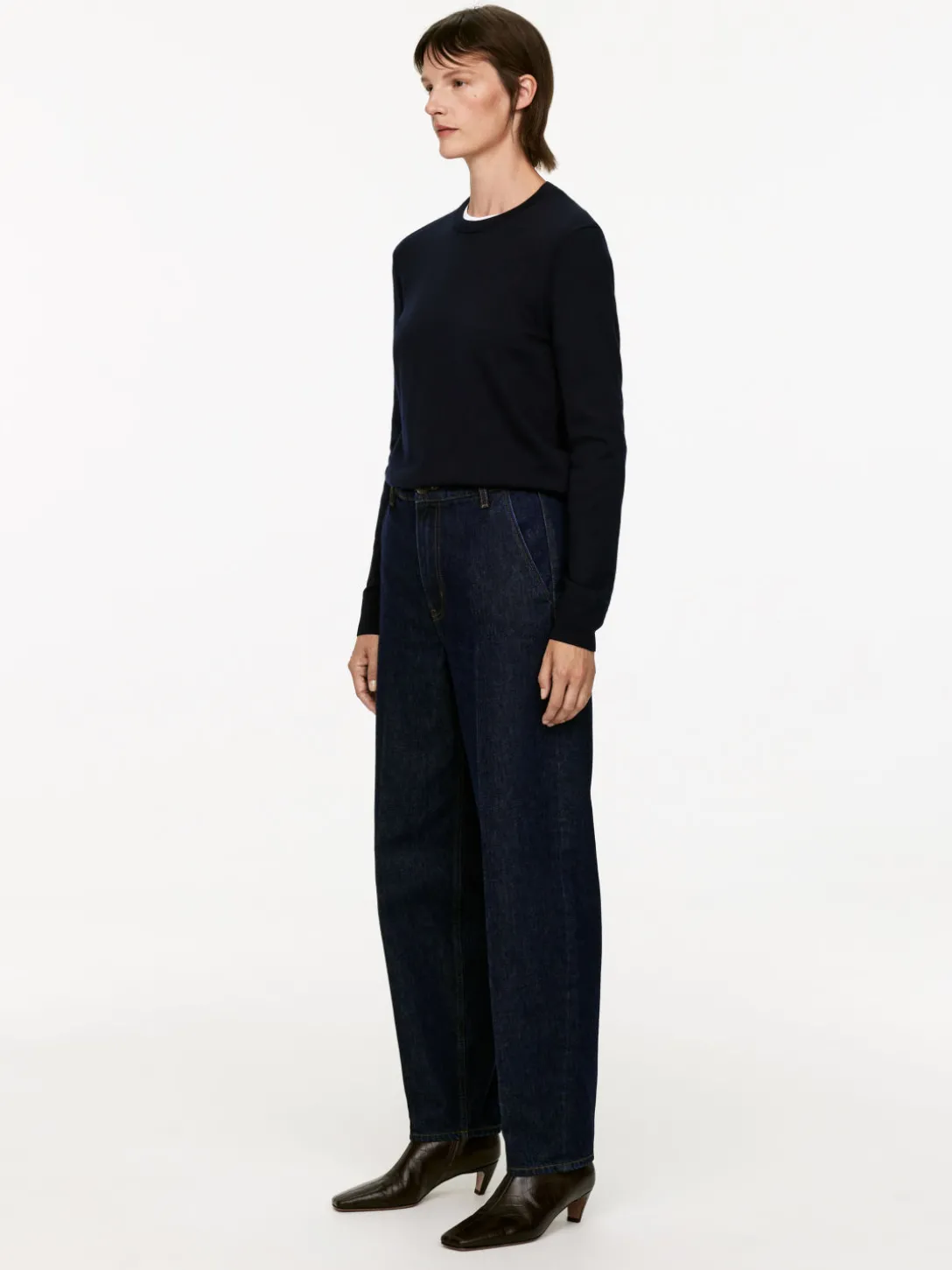 Skräddad Denimbyxa