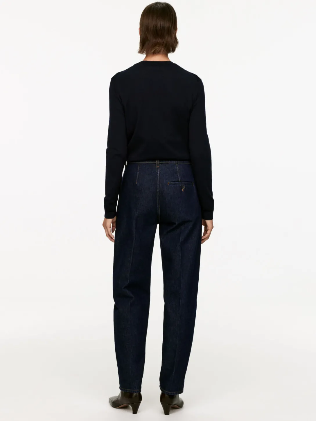 Skräddad Denimbyxa
