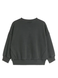 Sweatshirt I Bomull Med Lös Passform