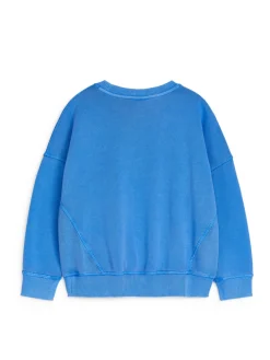 Sweatshirt I Bomull Med Lös Passform