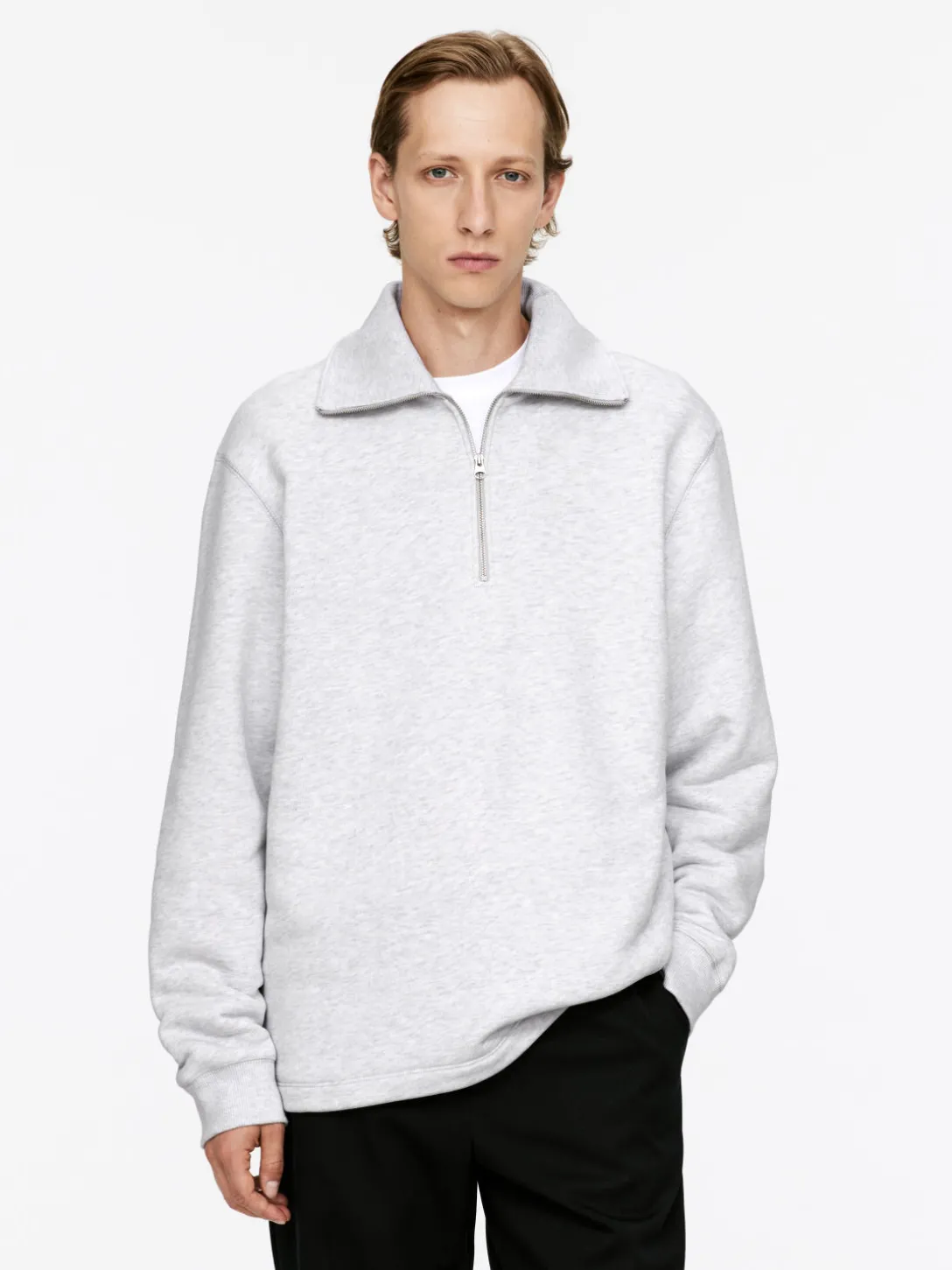 Sweatshirt Med Dragkedja Upptill
